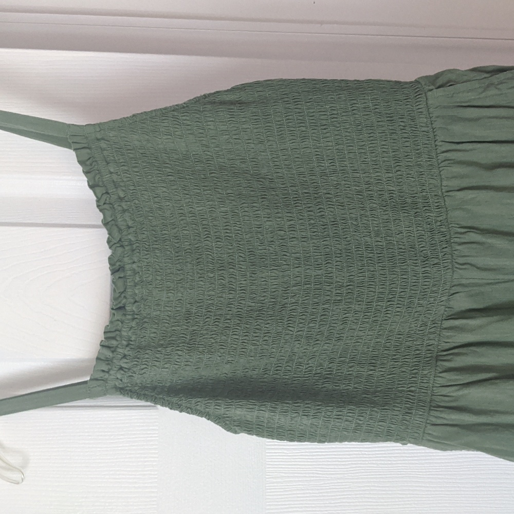 Square Neck Cotton Jumpsuit - Picture 2 of 5